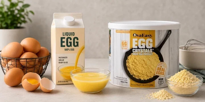 The Real Shelf Life Comparison: Shell Egg vs. Liquid Egg vs. OvaEasy Crystals