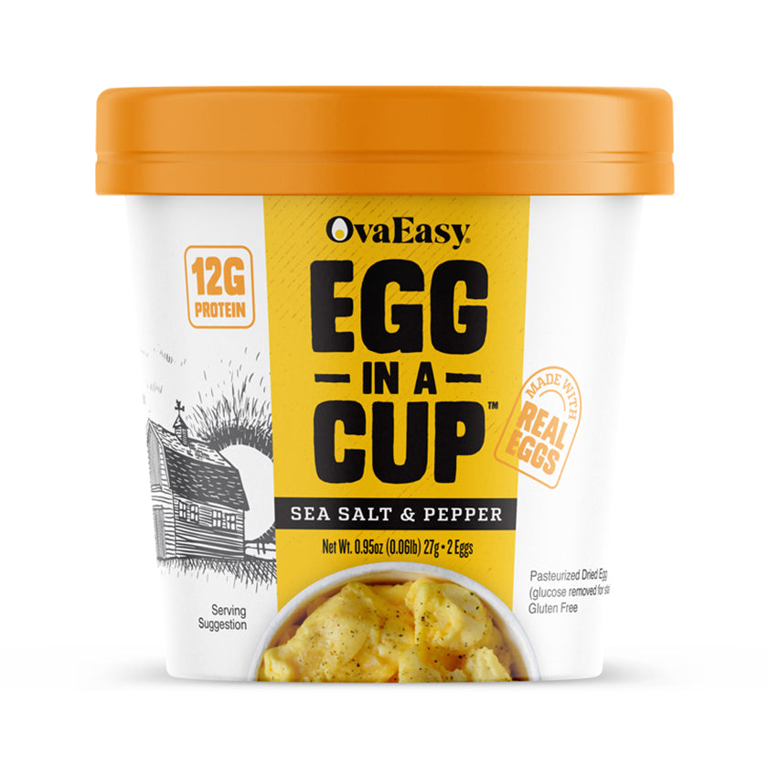 OvaEasy Egg in a Cup sea salt and pepper flavor.